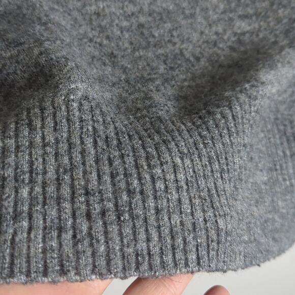 Minimalist Boxy Cowl Neck Sweater Wool Blend Women's Oversized Small - Picture 7 of 9